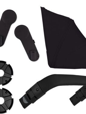 Joolz geo 3 Black Stroller Accessory Set – Canopy, bars, wheel cover, adapters